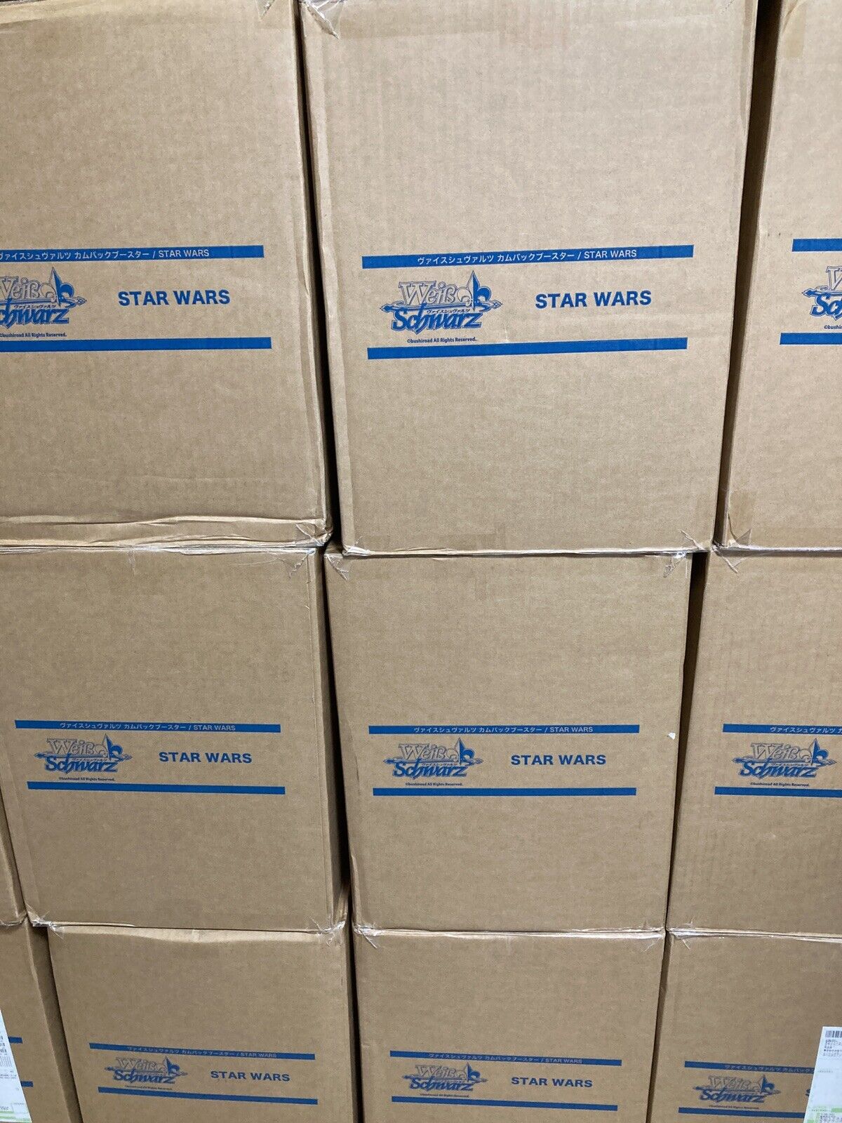 Sealed Case(18 Boxes) Come Back Weiss Schwarz STAR WARS Japanese Free Shipping