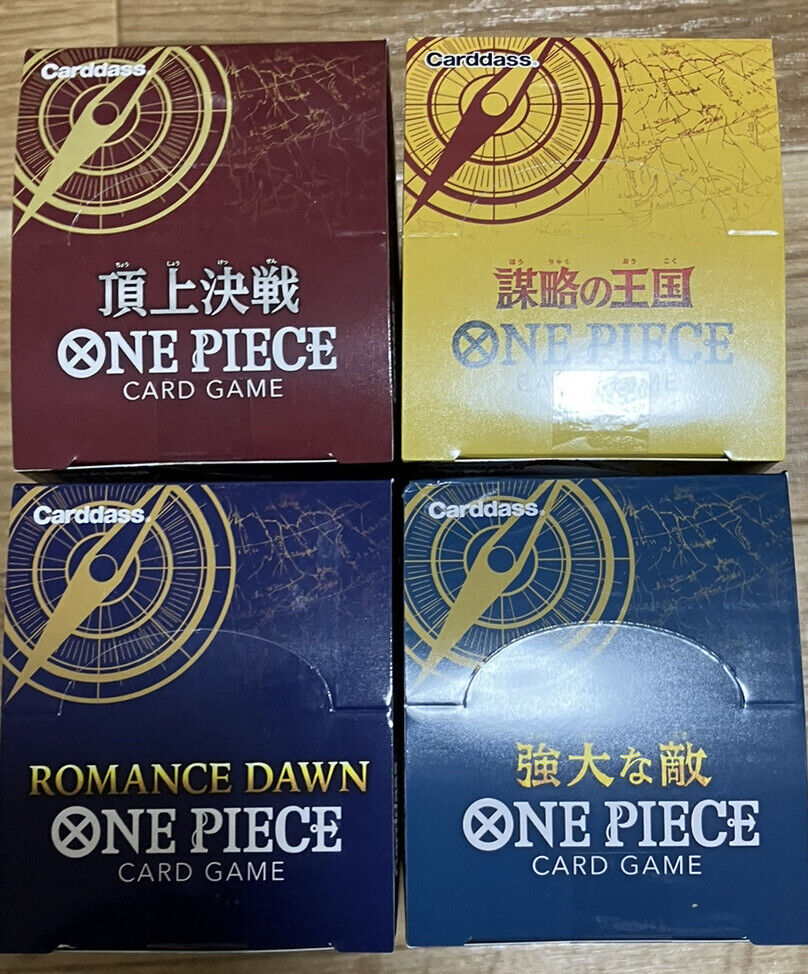 4 BOXES One Piece TCG OP-01 OP-02 OP-03 OP-04 Booster Box Romance Dawn FedEx IP