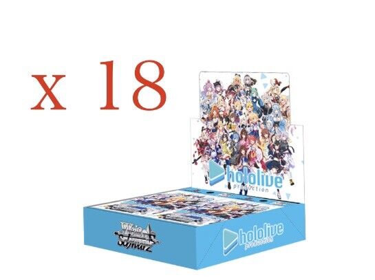 Case(18 Boxes) of Japanese Hololive Production Vol. 1 Booster Box Weiss Schwarz