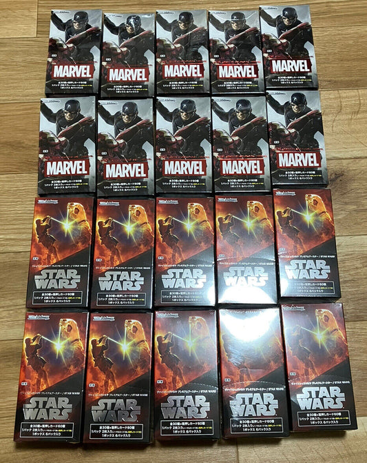 10 each Weiss Schwarz Japanese Marvel/Star Wars Premium Booster Box FedEx IP